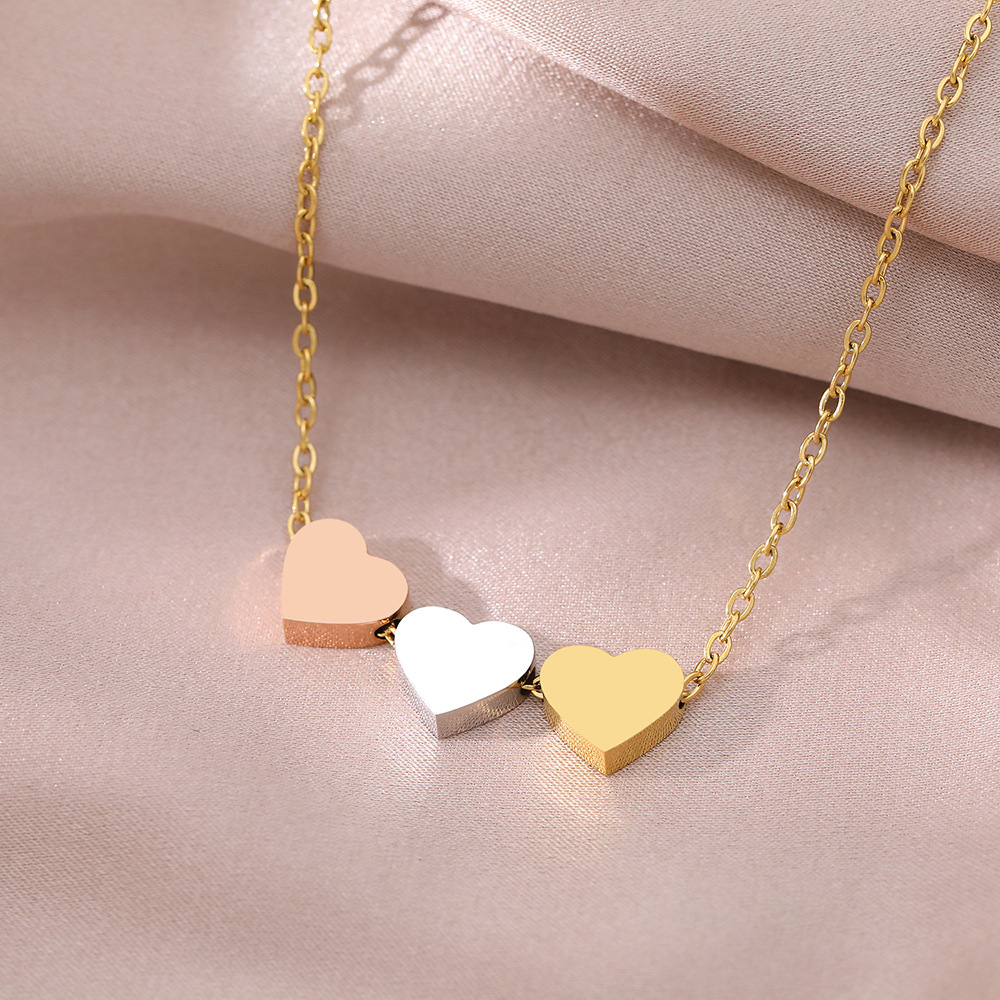 Three Heart Necklace